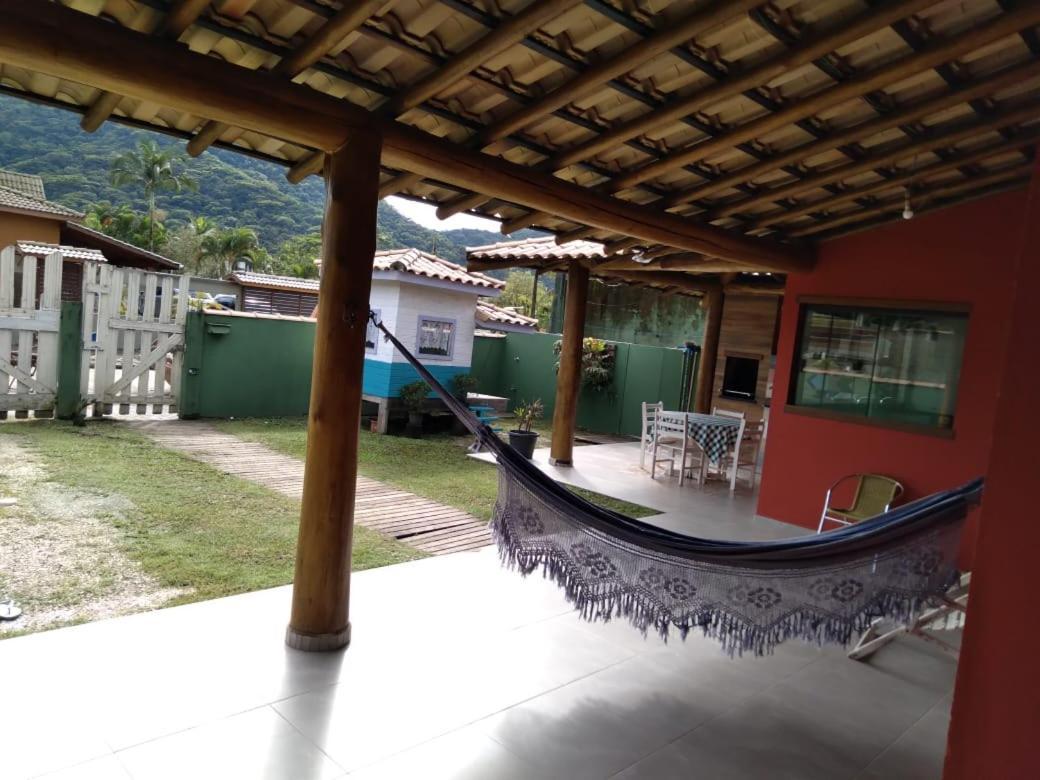 Casa Praia. Linda Varanda Para Um Cochilo Na Rede Ubatuba Exterior foto